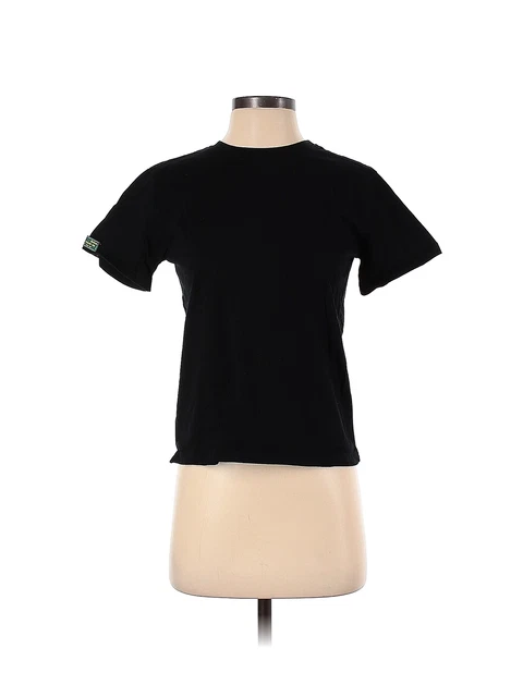 Perlina Women Black Short Sleeve T-Shirt S