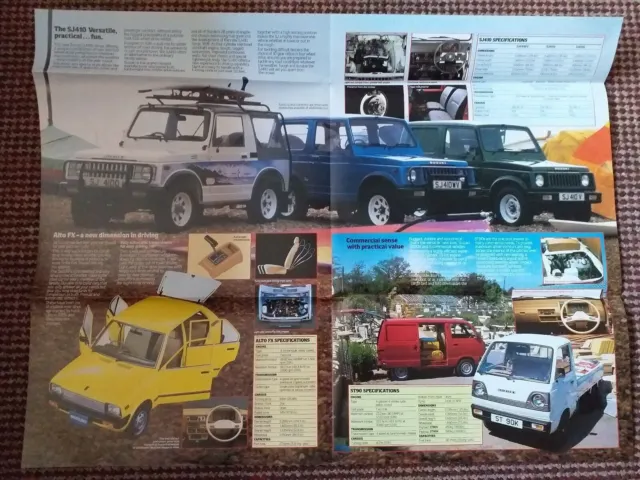 Suzuki Range sales UK Poster  style marketing  Brochure 1984/85 3