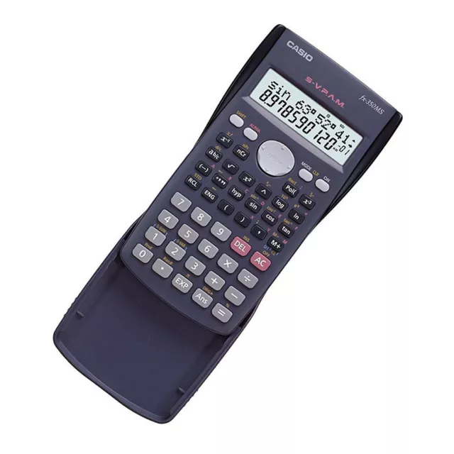 Casio FX 350 MS Calcolatore Calcolatrice Scientifica Scuola LCD Display studente