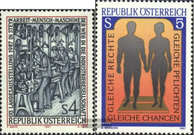 Österreich 1880,1881 (kompl.Ausg.) gestempelt 1987 Sondermarken
