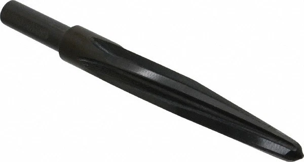 Made in USA 11/16" Reamer Diam, 3/8" Small End Diam, 1/2" Diam Straight Shank...