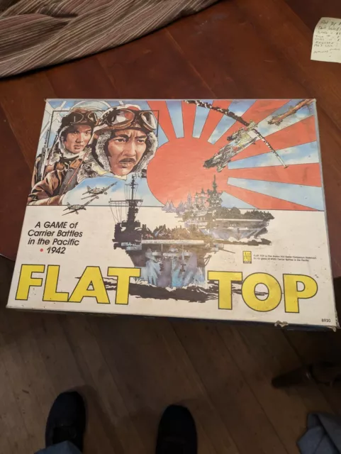 Avalon Hill Flat Top  1981 WWII Carrier Battles Board Game Complete