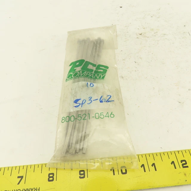 PCS Company SP3-62 1/32 Dia. Ejector Pin Shouldered 1/4 Head 6" Long Lot Of 8