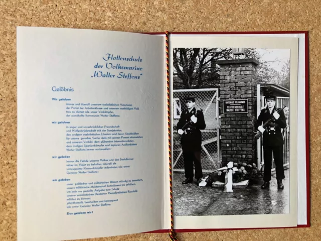 DDR NVA GBK Volksmarine Gelöbnis der Flottenschule "Walter Steffens"