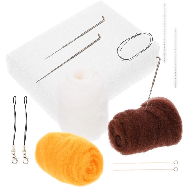 Kits de Adorno Fieltro de Animales Juego de Material Poking Paquete Suite Niño