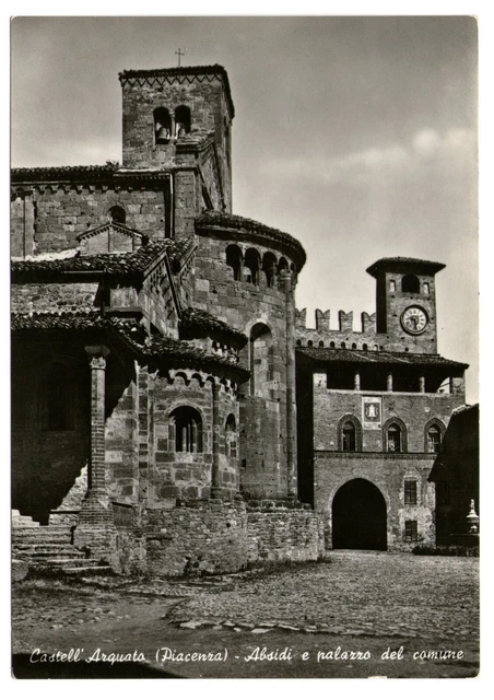 Cartolina - Repubblica - 1956 - Castell'Arquato (Piacenza) - Absidi - FG - VG
