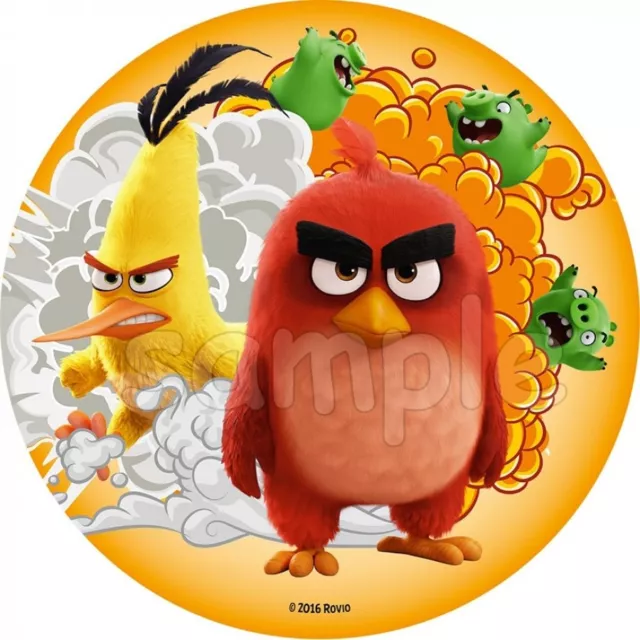 Essbar Tortendeko Angry Birds Tortenaufleger NEU Party Deko dvd cd Tortenbild