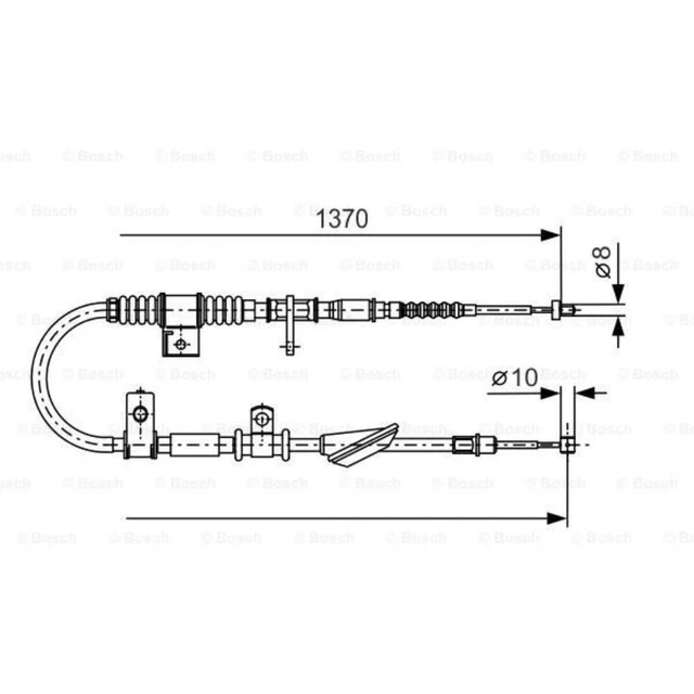 Câble De Frein à Main Arrière Droite Pour Nissan Qashqai +2 I (2007-2013) Et Qashqai II (2013-2024) - Remplacement 36530JD00A - 9