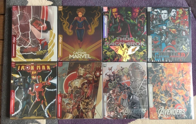 Steelbooks Marvel Mondo - Lot De 8 Sbk 4K+Blu Ray