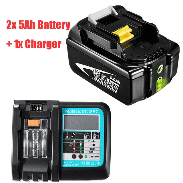 Powtree-Batería de repuesto para herramientas eléctricas Makita BL1830