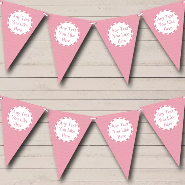 Girl Pink Love Hearts Welcome Home New Baby Bunting Banner Garland