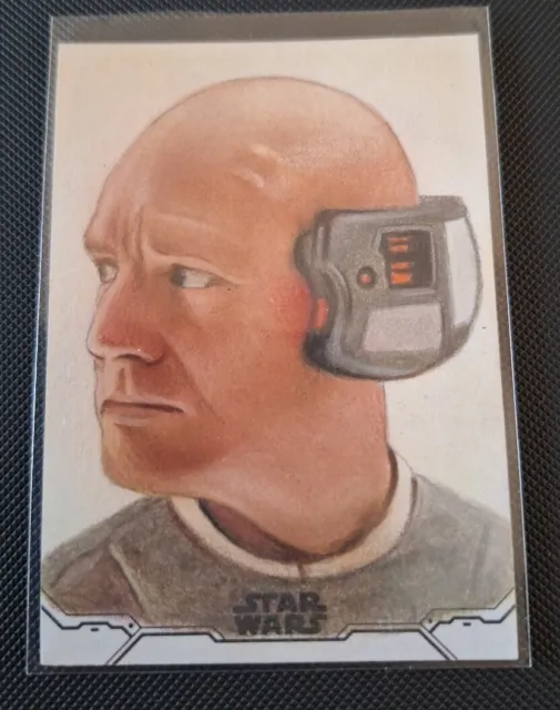 Star Wars Holocron 2020 Sketch Card By Dan Tearle Lobot