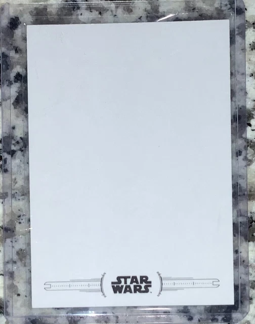 2020 Topps Star Wars Chrome Perspectives Blank Sketch Card RARE 1/1