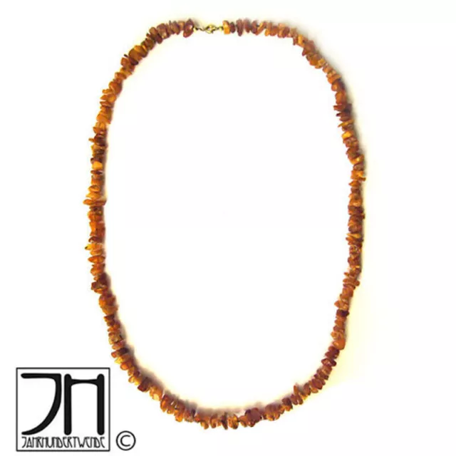 Naturbelassene rohe Natur Bernstein kette durchgehend amber necklace