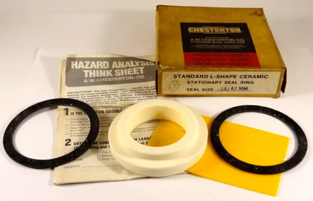 Chesterton 44812 Standard L-Shape Ceramic Stationary Seal Ring Size -14, 42mm