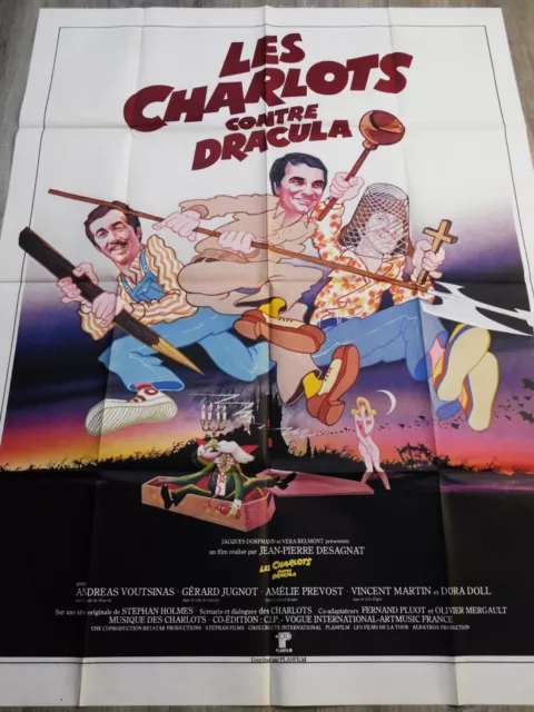 Les Charlots contre Dracula Affiche ORIGINALE 120x160cm 47"63 1980
