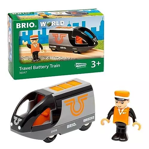 BRIO Battery Power Travel Engine 36047 Uses 2 AAA batteries (sold separately)