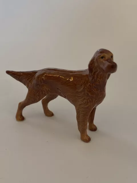 Vintage Hagen Renaker Miniature Figurine Irish Setter Dog 2” high