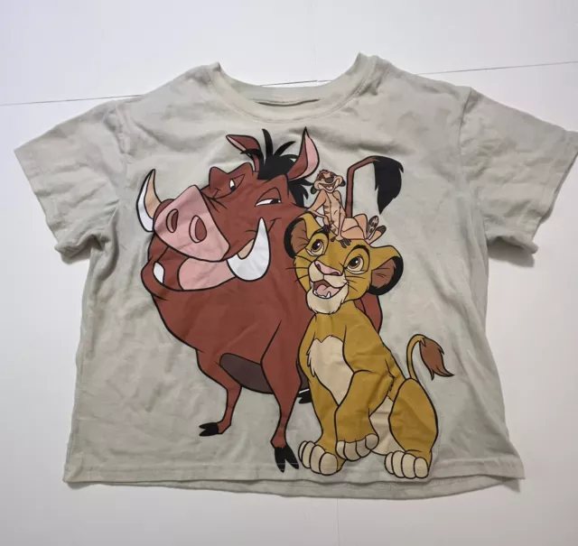DISNEYS LION KING Crop T-shirt - Timon, Pumba & Simba size Large $10.42 ...
