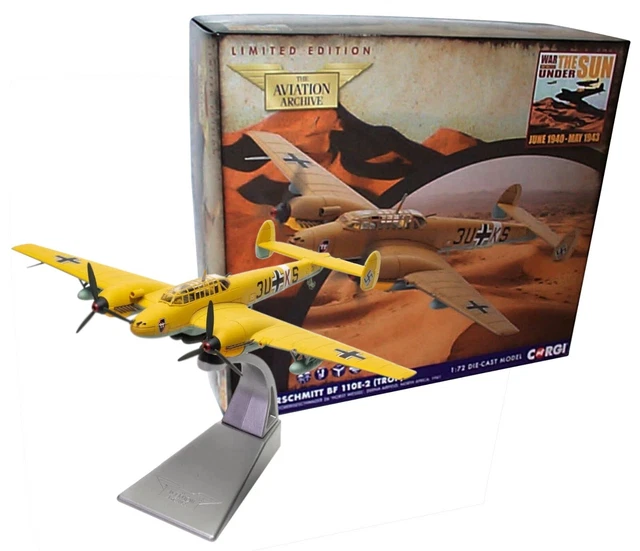 Hobby Master 1:72 HA1812 Me Bf 110E-2 3U + Ks 8 / Zg 26 North Africa Hobby Master 1:72 HA1812 Me Bf 110E-2 3U + Ks 8 / Zg 26 North Africa