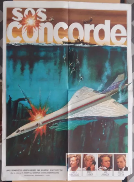 Affiche SOS CONCORDE James Franciscus MIMSY FARMER Venantino Venantini 60x80cm