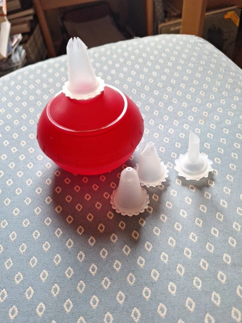 TUPPERWARE MOZART DEKO-BIENE Spritzbeutel Garnier-Set Sahnefee frischhalten EUR 11,80