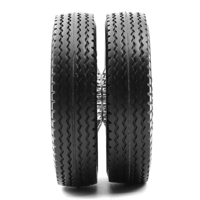 Runup 2 Pezzi Gomme RC 22/25mm Per Tamiya 1/14 – Pneumatici Gomma Per Camion E Trattori - 3
