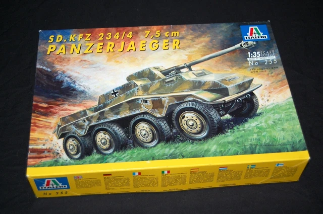 Maquette Italeri 1/35 Sd.Kfz. 234/4 PanzerJaeger 7,5cm – WWII – Réf 255
