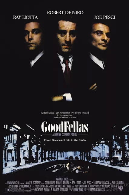 Goodfellas Movie Poster Film A4 A3 Art Print Cinema