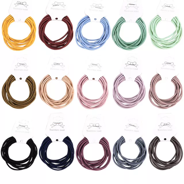 50Pcs 5cm Women Hair Bands Elastics Bobbles Girls School Ponies Ties Quality