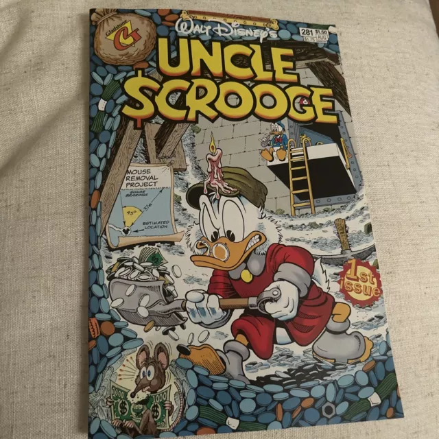 Walt Disney's UNCLE SCROOGE #281 Gladstone Issue Marvel Comics VARIANT 1st Issue