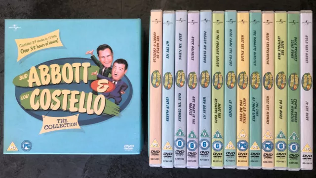Abbott and Costello DVD Box Set The Collection: 24 Films 13 Disc Comedy Freepost