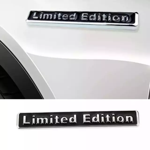 Limited Edition Metall Abzeichen Auto 3D Kofferraum Rückseite Seite Kotflügel Aufkleber Emblem schwarz