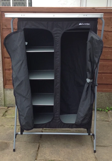 EUROHIKE SHELF Collapsible Wardrobe Black PicClick UK