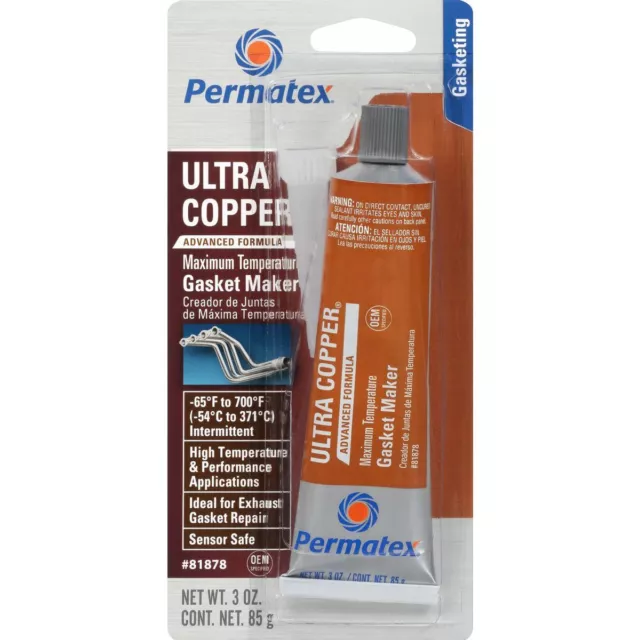 Permatex Ultra Copper Sensor Safe Rtv 85g