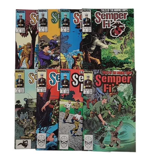 Marvel Comics Semper Fi Tales of the Marine Corps Lot of 8 Comic Books #2-9 1989