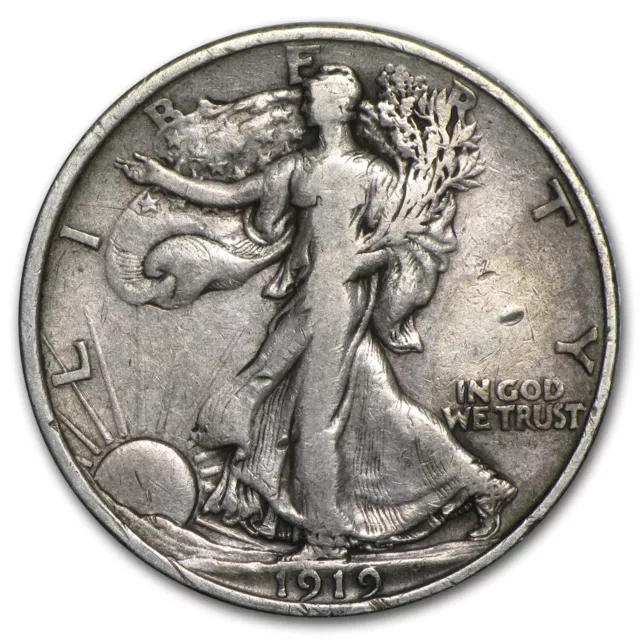 1919 Walking Liberty Half Dollar VF