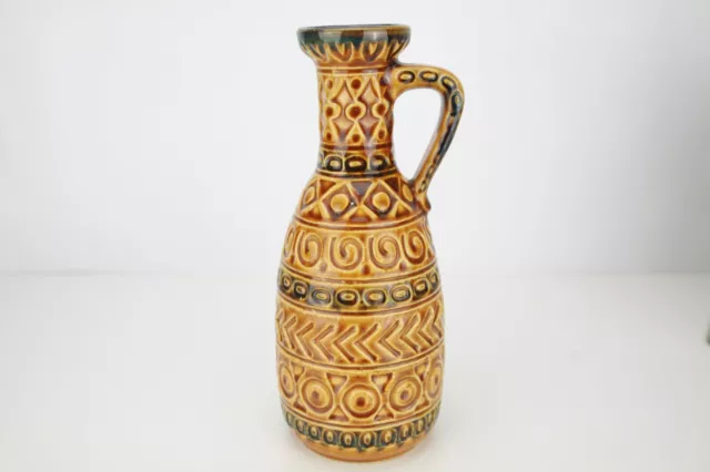 Vintage(1970) Bay MCM Ceramic Vase, West German, Fantastic Geometric Design, A++