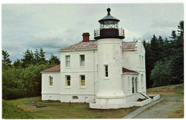 Postcard Washington State Fort Casey Lighthouse