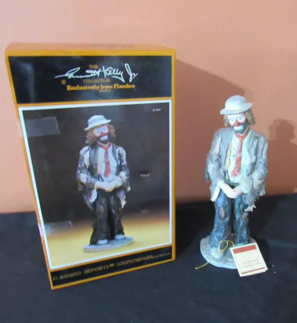 Flambro Emmett Kelly Jr. Wishful Thinking Limited Edition Clown EKJ 9725