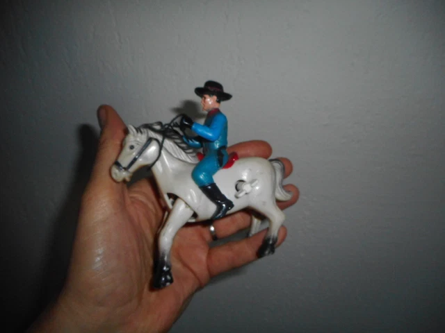 JOUET ANCIEN MÉCANIQUE Rodeo Cowboy Rope Spinner ALPS Japan en boite