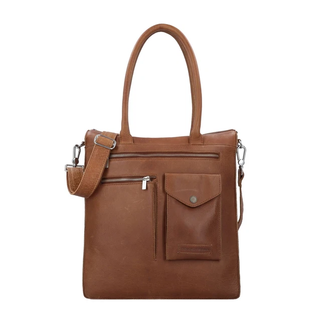 Cowboysbag Aktentasche Leder 41cm Laptopfach #CB-3421 (cognac)