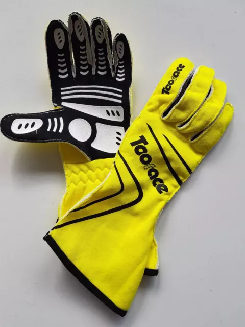 Handschuh FIA 8856-2000 Fahrerhandschuh Gelb Rallye Racing Motorsport Toorace Handschuh FIA 8856-2000 Fahrerhandschuh Gelb Rallye Racing Motorsport Toorace