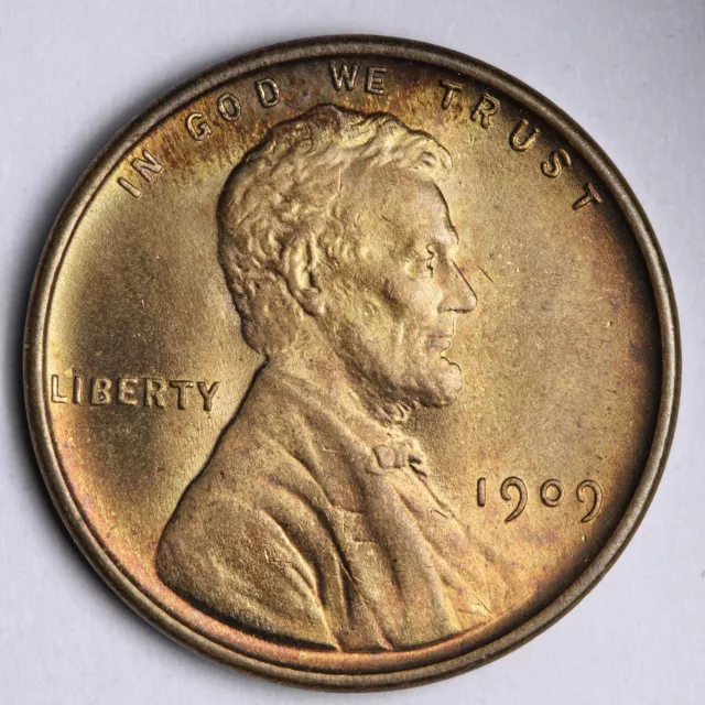 1909 VDB Lincoln Wheat Cent Penny GEM BU *UNCIRCULATED* MS RED E333 XAMM
