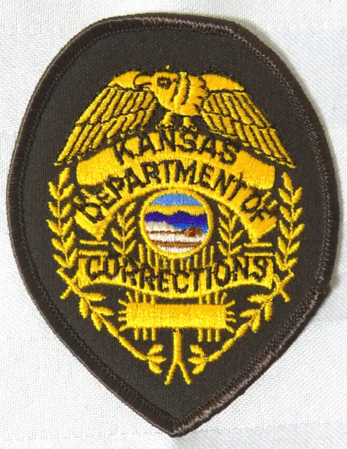 Kansas Department of Corrections Prison Police Shoulder Patch Vintage