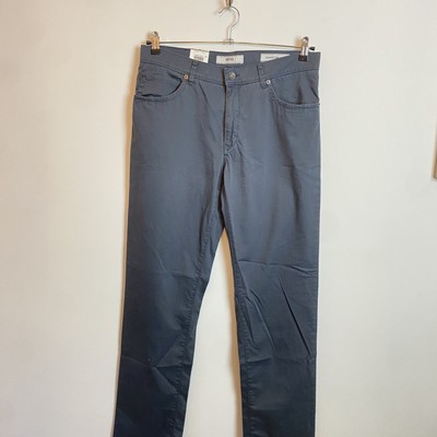 Da Uomo AQUASCUTUM beige gamba dritta con cerniera Pantaloni Chino UK L W34" L34" NUOVO CON ETICHETTA 