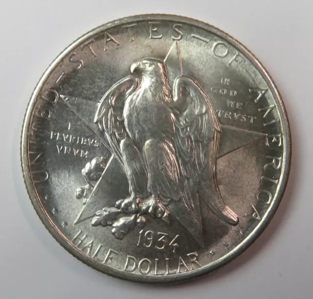 1934 - Texas Commemorative Half Dollar - GEM BU