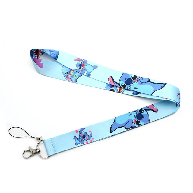 STITCH AND ANGEL Lilo And Stitch Cartoon Characters Dark Blue ID Holder