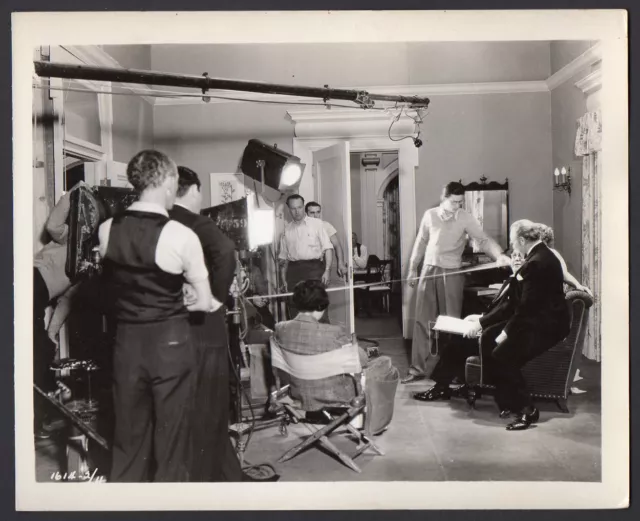 CAMERA CREW Charles Ruggles George Barbier EARLY TO BED Orig Photo BEHIND SCENE