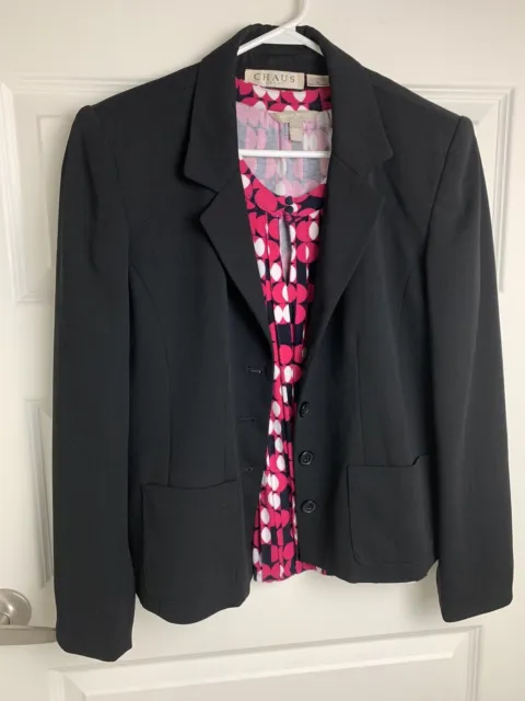 Women's Chaus Sport Black Size 8 Blazer Jacket  professional Office outerwear